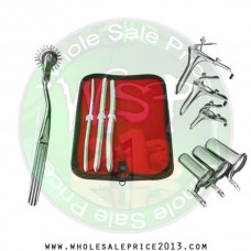  Hegar uterine dilator 3 pieces set, 7-8, 11-12, 13-14, pinwheel, grave 3pcs, collin 3pcs